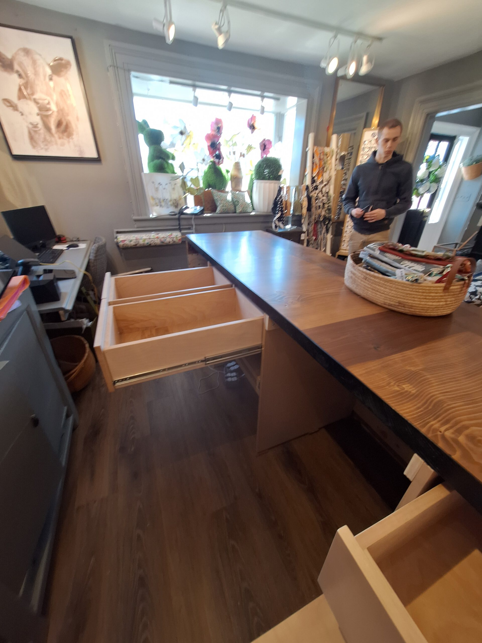 Island with Cabinets